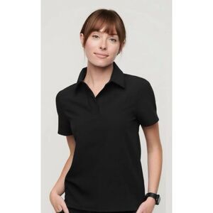 ✨Figs Nala Shortsleeve Black Sz Medium ScrubPolo✨